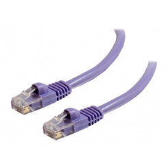 C2G Cat6 Booted Unshielded (UTP) Network Patch Cable - Patch cable - RJ-45 (M) to RJ-45 (M) - 5 m - UTP - CAT 6 - molded, snagless, stranded - purple
